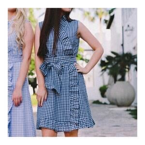 Elizabeth Wilson Anne Claire Ruffle Wrap Dress